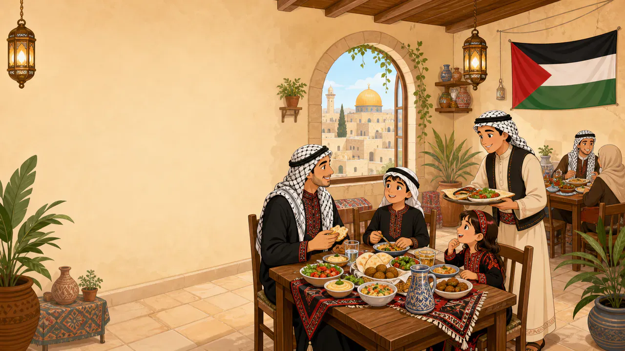 At the resturants cover